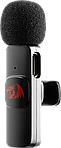 Микрофон петличный беспроводной Redragon Athan GM93 на клипсе Type-C/Lightning черный
