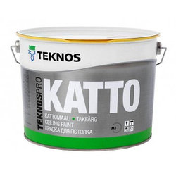 Teknos Pro Katto - Высококачественная краска для потолков,  18 л , Финляндия