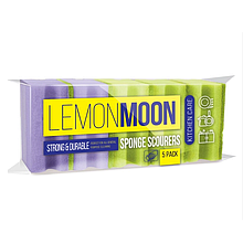 Губка для посуды фреза 96х64х42 5 шт. Lemon Moon, L002