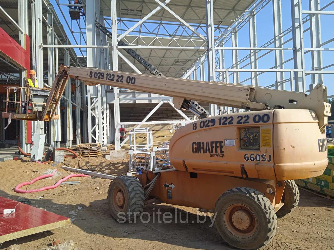 Телескопический самоходный дизельный подъемник JLG 660SJ Б/У 1999 год. Продаётся без НДС.
