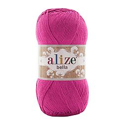 Пряжа Alize Bella (100% хлопок ) 100 г цвет 822 фуксия