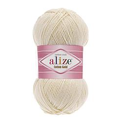 Пряжа Ализе Коттон Голд (Alize Cotton Gold ) цвет 878 нежный крем