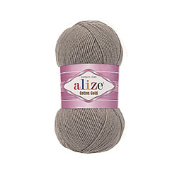 Пряжа Ализе Коттон Голд (Alize Cotton Gold ) цвет 827 темный беж