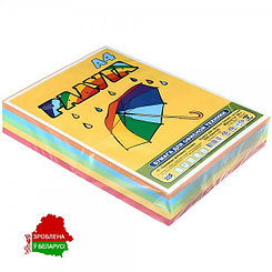 Бумага цветная "Радуга", А4, 80г/м2, 500л, ассорти
