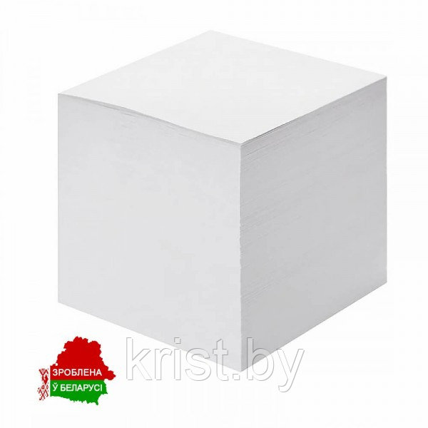 Бумага для заметок, 85*85*500л, 80г/м2, белая