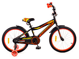 Велосипед двухколесный BIKER, колеса 20", с приставными колесами арт. BIK-20OR