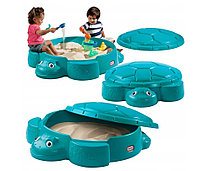 Детская песочница Little Tikes черепаха с крышкой 488115