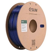 Катушка PETG-пластика ESUN 1.75 мм 1кг., полупрозрачная синяя (PETG175T-U1P1)