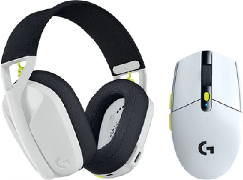 Logitech Наушники + мышь беспроводные G435 SE + G304 SE GAMING COMBO WHITE+BLACK+YELLOW