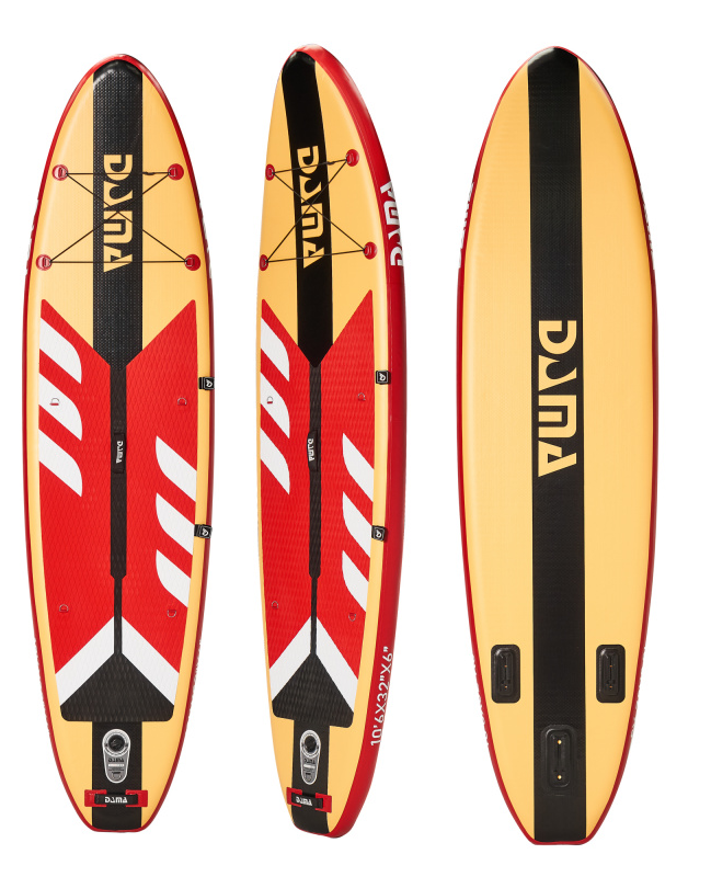 Сапборд SUP Board  DAMA GRAIN + RED (LIGHT ORANGE)   (320х81х15)
