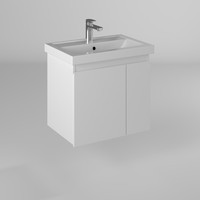 Мебель для ванных комнат Briz Тумба подвесная Бьелла 60 с умывальником Фостер