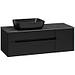 Мебель для ванных комнат Misty Тумба под умывальник Роял 120 П-Роя-01120-021П2Я (подвесная, черный), фото 2