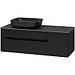 Мебель для ванных комнат Misty Тумба под умывальник Роял 120 П-Роя-01120-021П2Я (подвесная, черный), фото 4