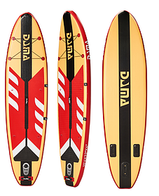 Сапборд SUP Board  DAMA GRAIN + RED (LIGHT ORANGE)   (320х81х15)