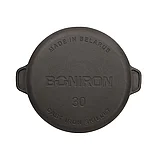 Сковорода чугунная жаровня BONIRON с литыми  ручками диаметр 300-h70, фото 2