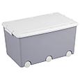 Ящик для игрушек Tega на колёсах 50 л Linen, фото 4