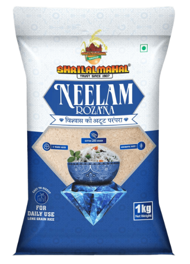Рис Басмати экстра длинный королевский Premium Basmati Rice Neelam Rozana ShriLalMahal, 1 кг
