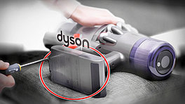 Замена батареи в пылесосе Dyson