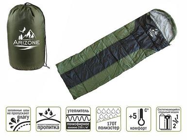 Спальный мешок Coyote (Койот), ARIZONE (длина: 190+30 см, ширина: 75 см, состегивается)