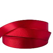 Лента атласная, 1,5 см*23 м, рубиновый