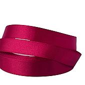 Лента атласная, 1,5 см*23 м, вишневый
