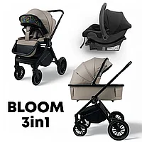 Коляска детская Bubago Bloom 3 в 1 люлька прогулочная автокресло BG 152-2