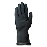 Перчатки защитные ADM Professional КЩС-2 латексные, размер XL, черные, фото 2