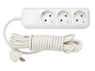 BYLECTRICA Беларусь Удлинитель бытовой 10м (3 роз., 3.7кВт, с/з, ПВС 3х1,5) BYLECTRICA (Макс. мощность - 3700