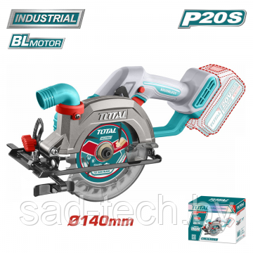 Пила циркулярная TOTAL TSLI1402