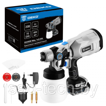 Краскопульт аккумуляторный DEKO SG20DK Max 083-1135, фото 2