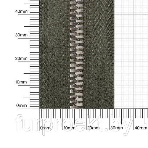 Молния № 5 металл-ая двухсторонняя никель полир 327 МЗ