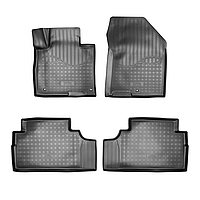 Коврики в салон Hyundai Santa Fe 2018- 3D-форма (7 мест) (Norplast)