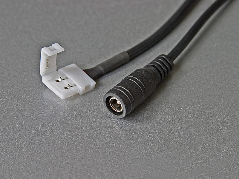 Коннектор 2pin 10мм 5.5х2.1мм (мама) для светодиодной ленты 5050