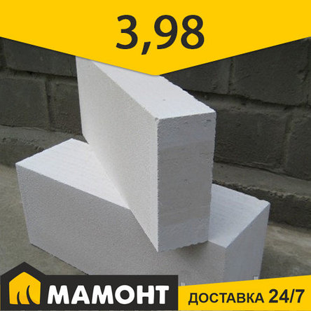 Блоки перегородочные 125 х 249 х 625 мм газосиликатные ЗАБУДОВА, поштучно, фото 2