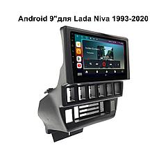 Штатная магнитола 9″ для Lada Niva 1993-2022 TS18 4/64Gb, Qled, Carplay