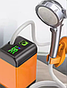 Портативный аккумуляторный душ с аккумулятором 6000мАч и зарядкой от USB, фото 7