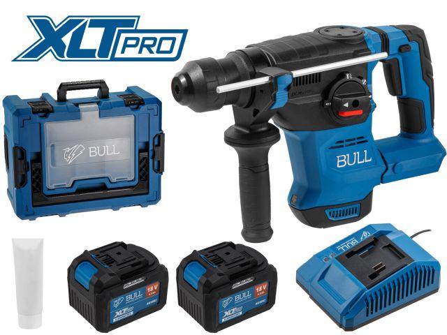 Аккумуляторный перфоратор BULL (Булл) CBH 1826 Xcase, XLTpro, БЕСЩЕТОЧНЫЙ, 18 В, 2.6 Дж, 26 мм, 2x6 А*ч, з/у