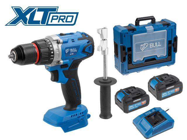 Аккумуляторный дрель-шуруповерт BULL (Булл) SR 1802 Xcase, XLTpro, БЕСЩЕТОЧНЫЙ, 18 В, 80 Н*м, 2*4 А*ч, БЗП 13