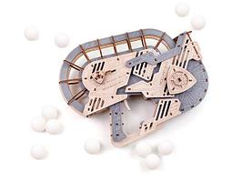 Пинг-Понг Пушка. Деревянный пазл 3D - конструктор EWA