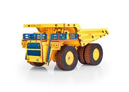 Карьерный самосвал БЕЛАЗ-7560. Деревянный пазл 3D - конструктор EWA