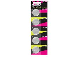 Батарейка CR2450 3V lithium 5 шт (блистер) ФАZА