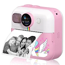 Детский фотоаппарат с моментальной печатью Kids Printing Camera (мгновенная черно-белая термопечать)