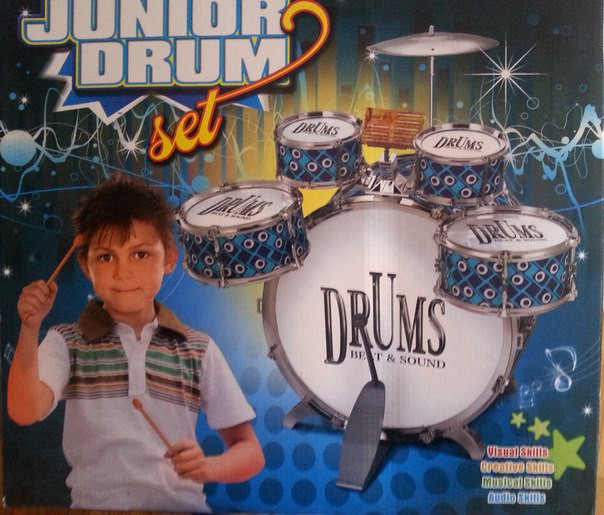 Детская барабанная установка со стульчиком Jazz Drum. - фото 3 - id-p34915683