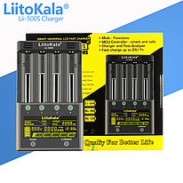 Зарядное устройство LiitoKala Lii-500S, 4 канала, 2000mA, дисплей, функция Power Bank, функция теста, c БП 12V