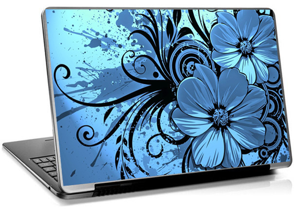 Наклейка на ноутбук «Цветы»