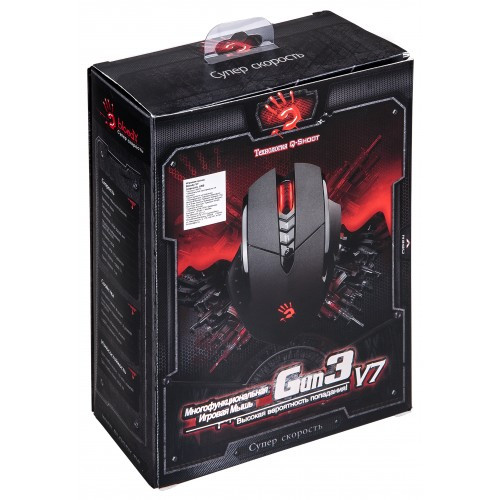 Проводная оптическая игровая мышь A4Tech Bloody V7, 8 кнопок, 200-3200dpi - фото 3 - id-p34920779