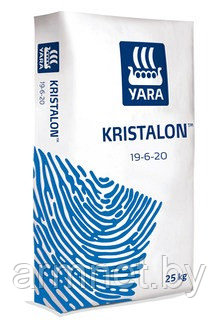 Кристалон Голубой ярлык KRISTALON 19-6-20 Blue label - комплексное водорастворимое удобрение мешок 25 кг - фото 1 - id-p34921870