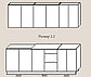 Кухня Эльза 2.2 ЛДСП Дуб крафт белый - Дуб крафт табачный, фото 3