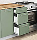 Кухня Оля 2.2 МДФ Велютто ванила - Велютто фисташка, фото 7