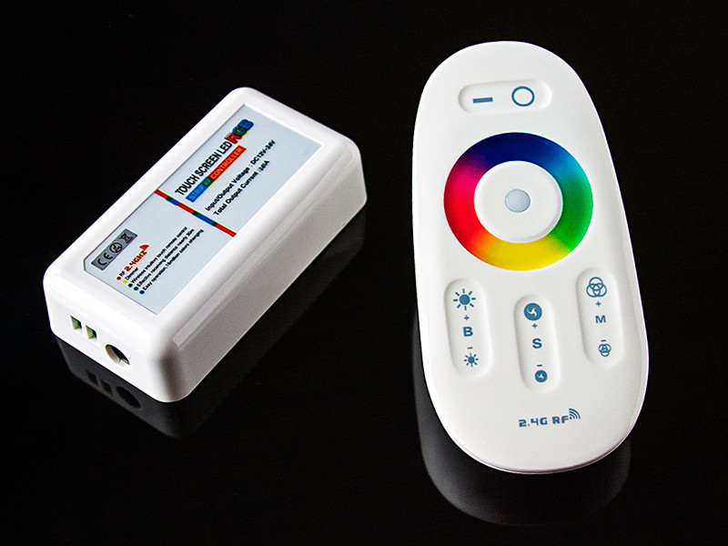 Контроллер RGB+W радио (12/24V,288/576W, ПДУ сенсорный)